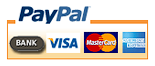 Betaal met PayPal, Visa, Mastercard, American Express of Bankoverschrijving